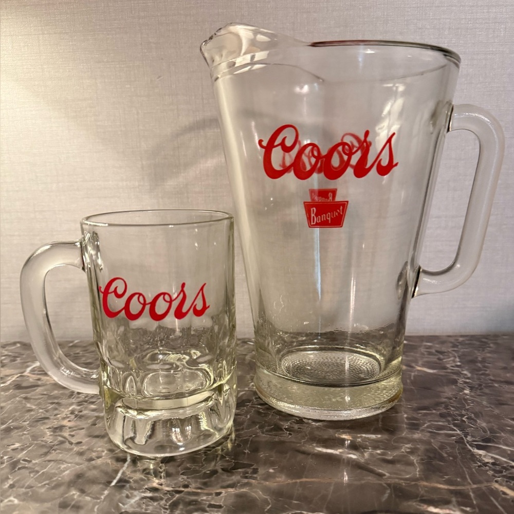 White Glass Drinkware Set